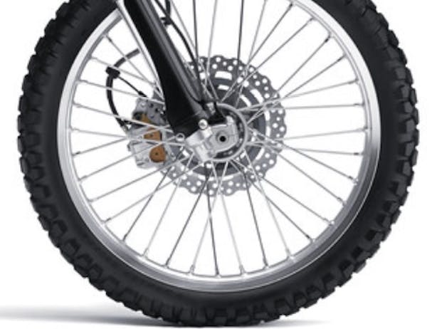 Kawasaki KLX250S wheels