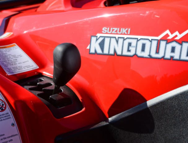 SUZUKI KINGQUAD 400 FSI 4x4 mode selector lever