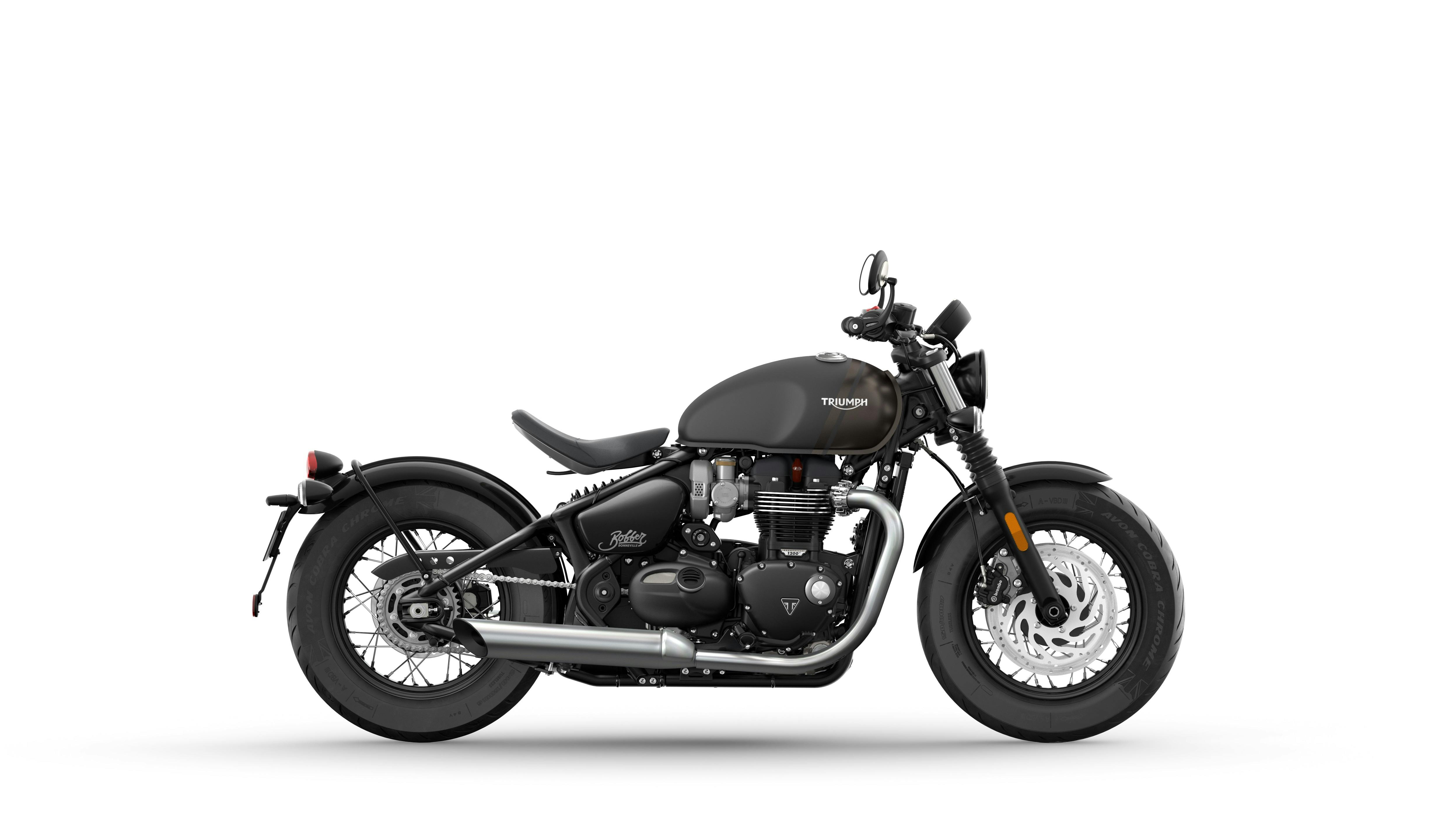 Triumph Bonneville Bobber in matt storm grey colour