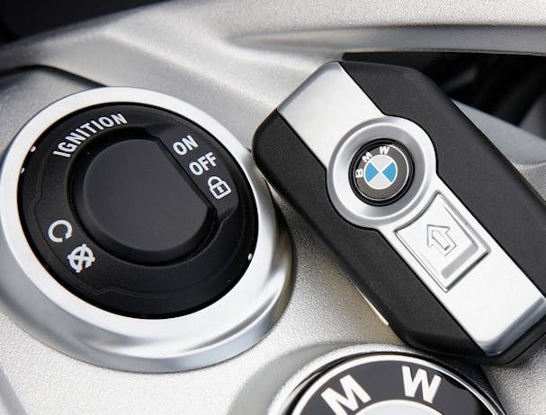 BMW K 1600 GT keyless start button