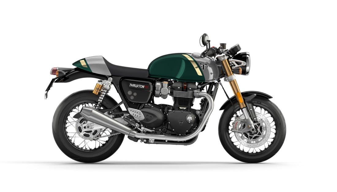 Triumph Thruxton RS Competition Green/Silver Ice colour
