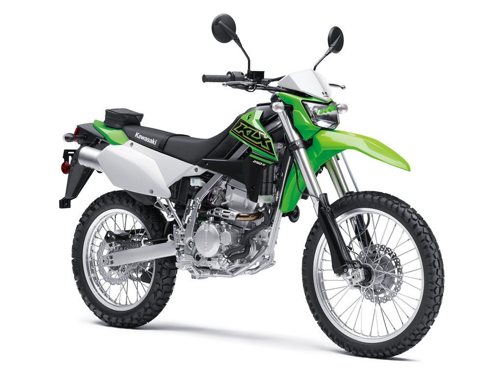 Kawasaki KLX250S in Lime Green colour