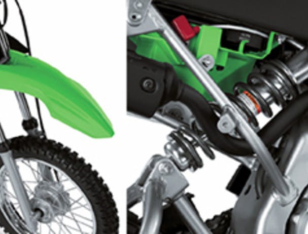 KAWASAKI KLX110R forks and swingarm