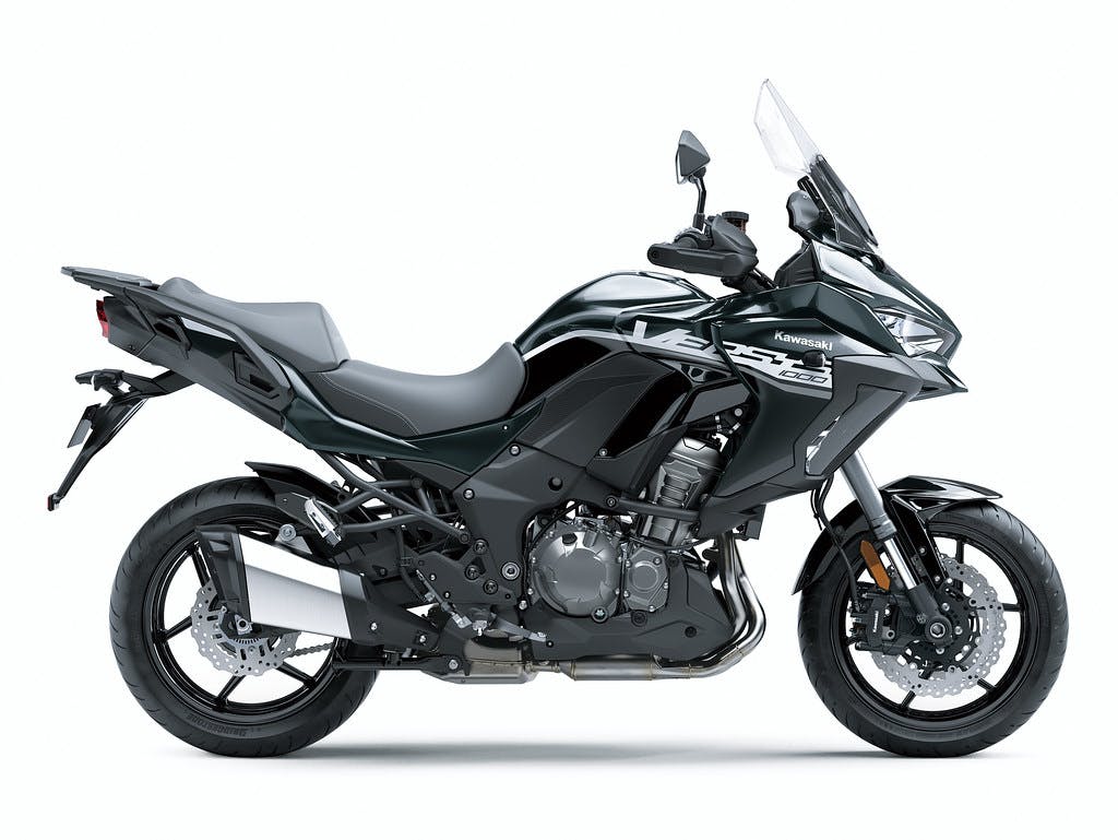 Kawasaki Versys 1000 SE in Emerald Blazed Green with Pearl Storm Gray colour