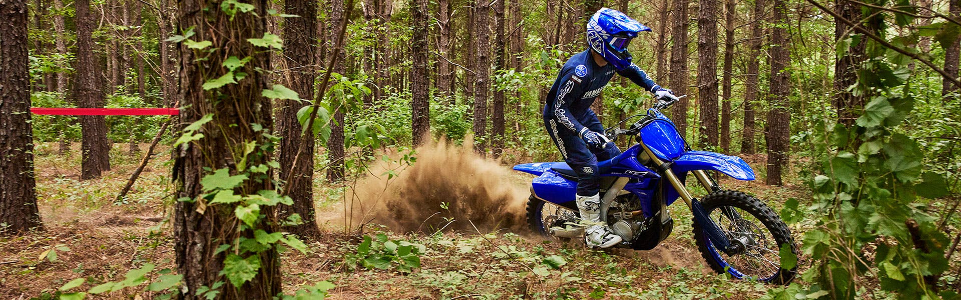 Yamaha YZ250FX in action on off road track