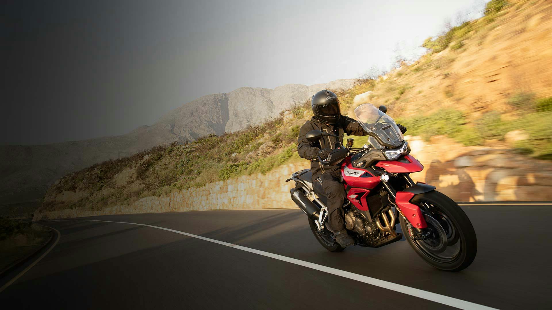 Triumph Tiger 900 GT on the road