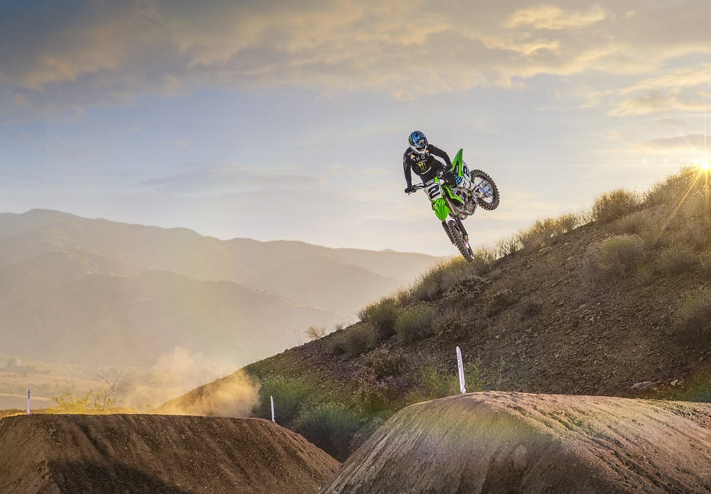 Kawasaki KX450 in Lime Green colour