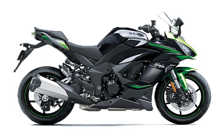 Kawasaki NINJA 1000SX in Emerald Blazed Green, Metallic Diablo Black with Metallic Graphite Gray colour