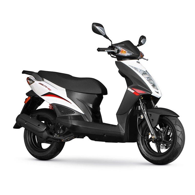 Kymco Agility RS 125 in pearl white colour