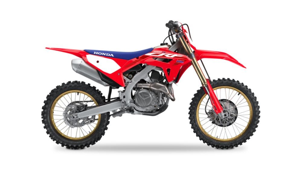 CRF450R 50th Anniversary Edition in extreme red colour