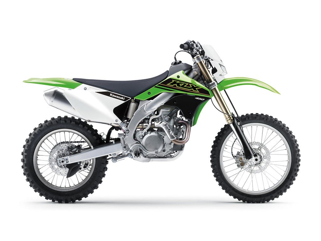 Kawasaki KLX450R in Lime Green colour