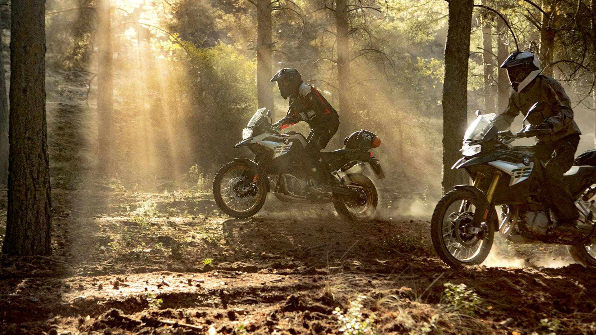 BMW F 850 GS on off road track