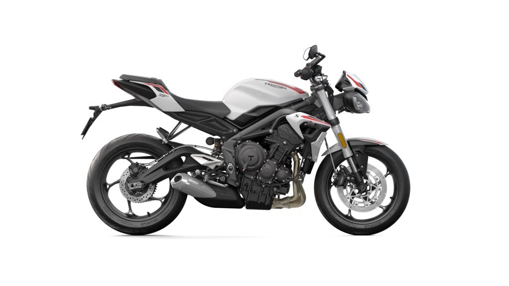 Triumph STREET TRIPLE S in crystal white colour