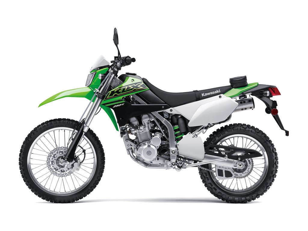 Kawasaki KLX250S in Lime Green colour