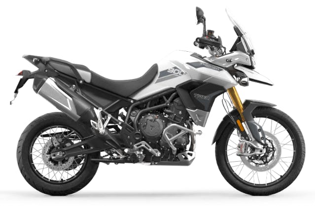 Tiger 900 Rally Pro in Pure White colour