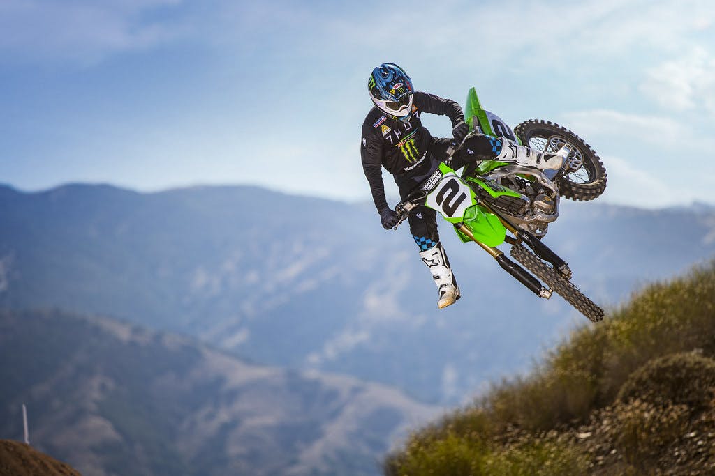 Kawasaki KX450 in Lime Green colour