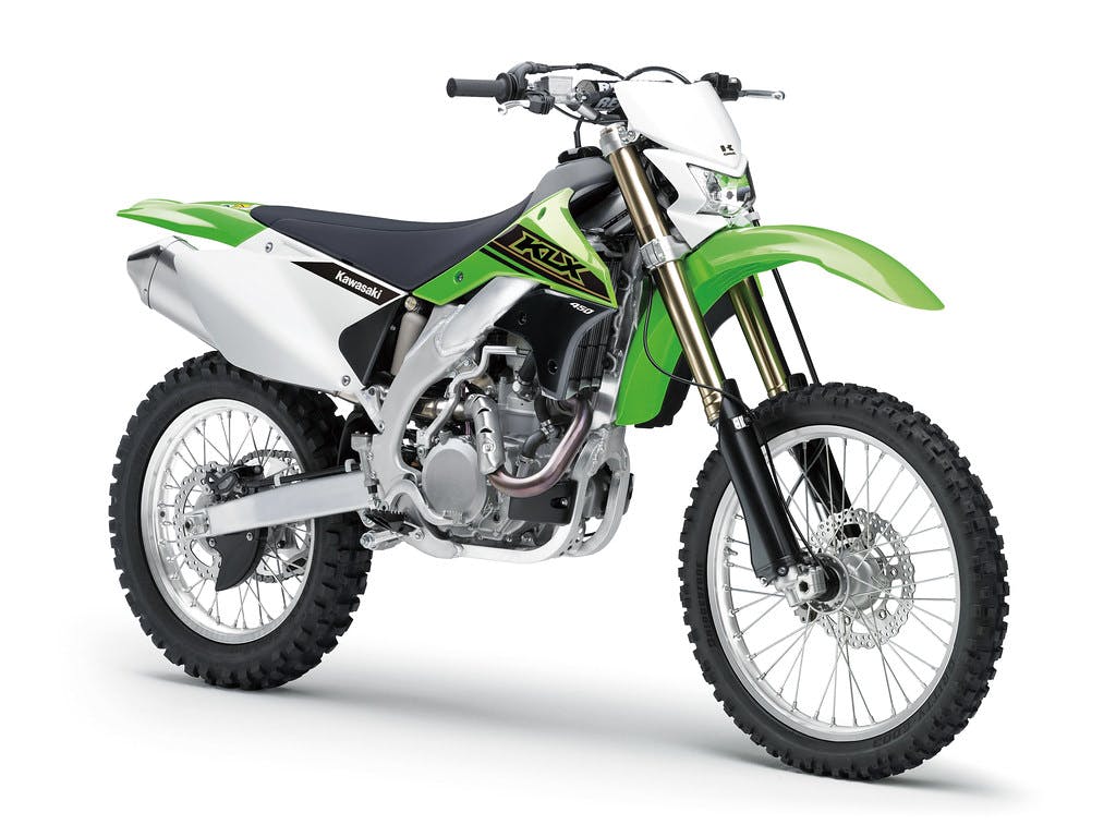 Kawasaki KLX450R in Lime Green colour