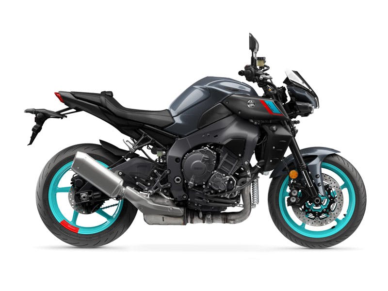 Yamaha MT-10 in cyan storm colour