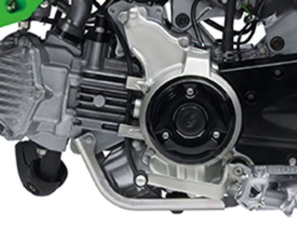 KAWASAKI KLX110R engine close up