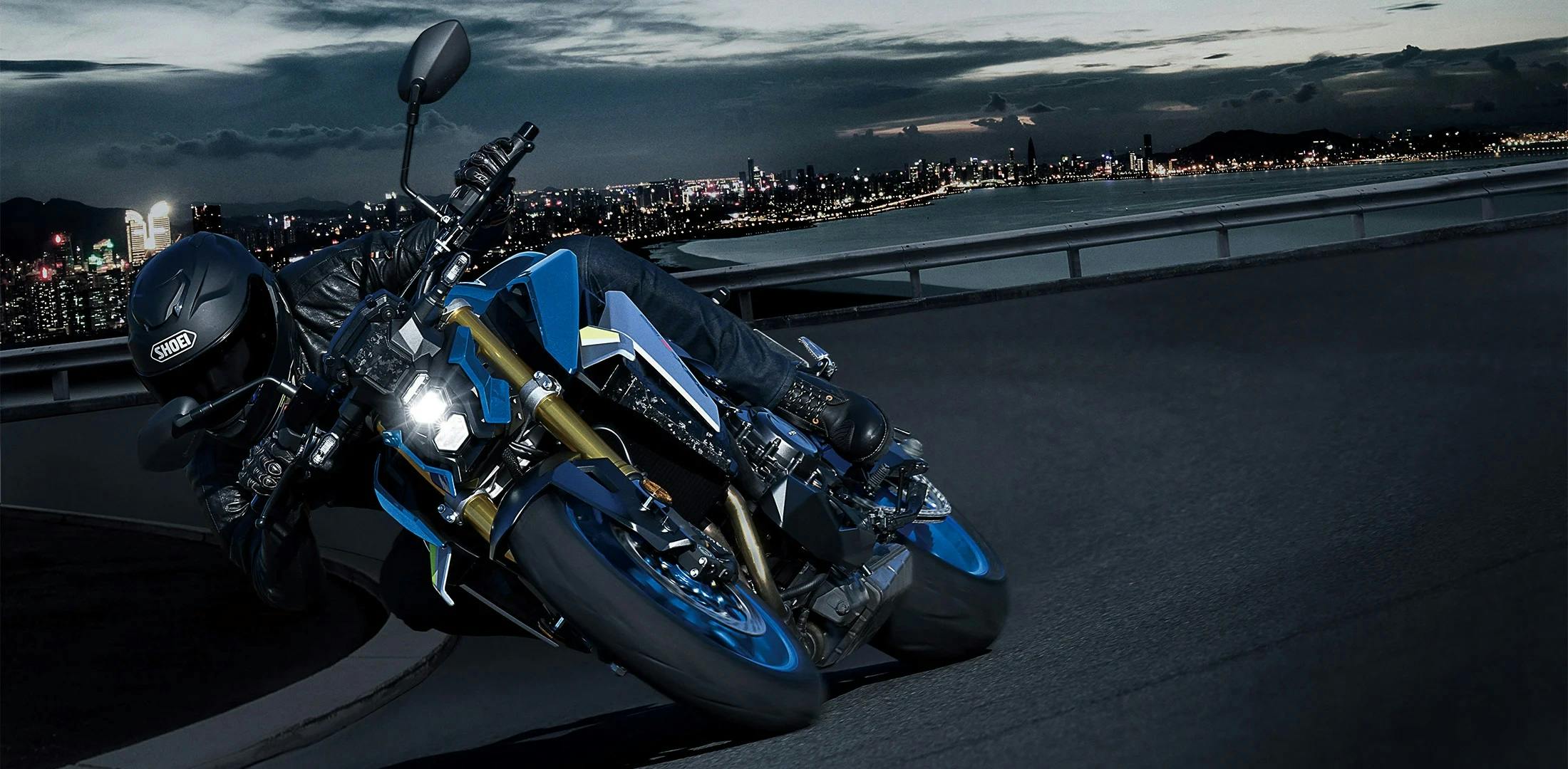 Suzuki GSX-S1000 being ridden on a road