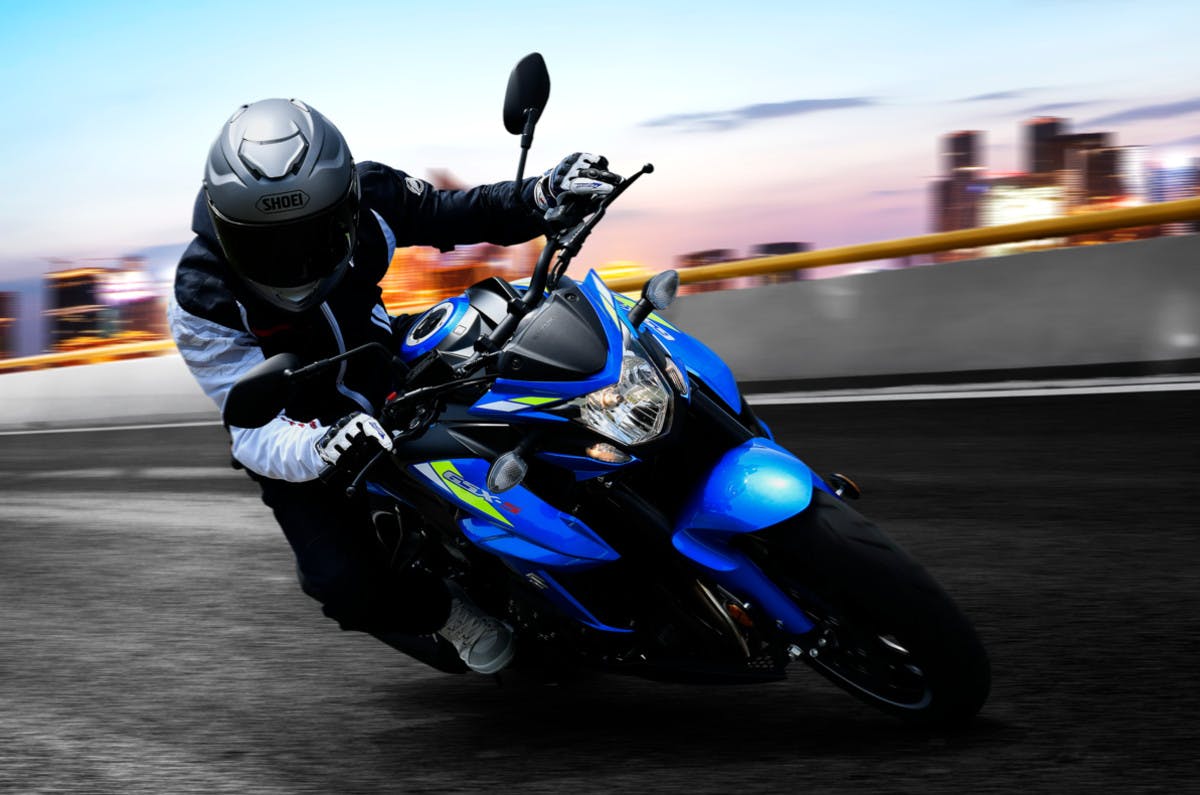 Suzuki GSX-S750 in action on the road