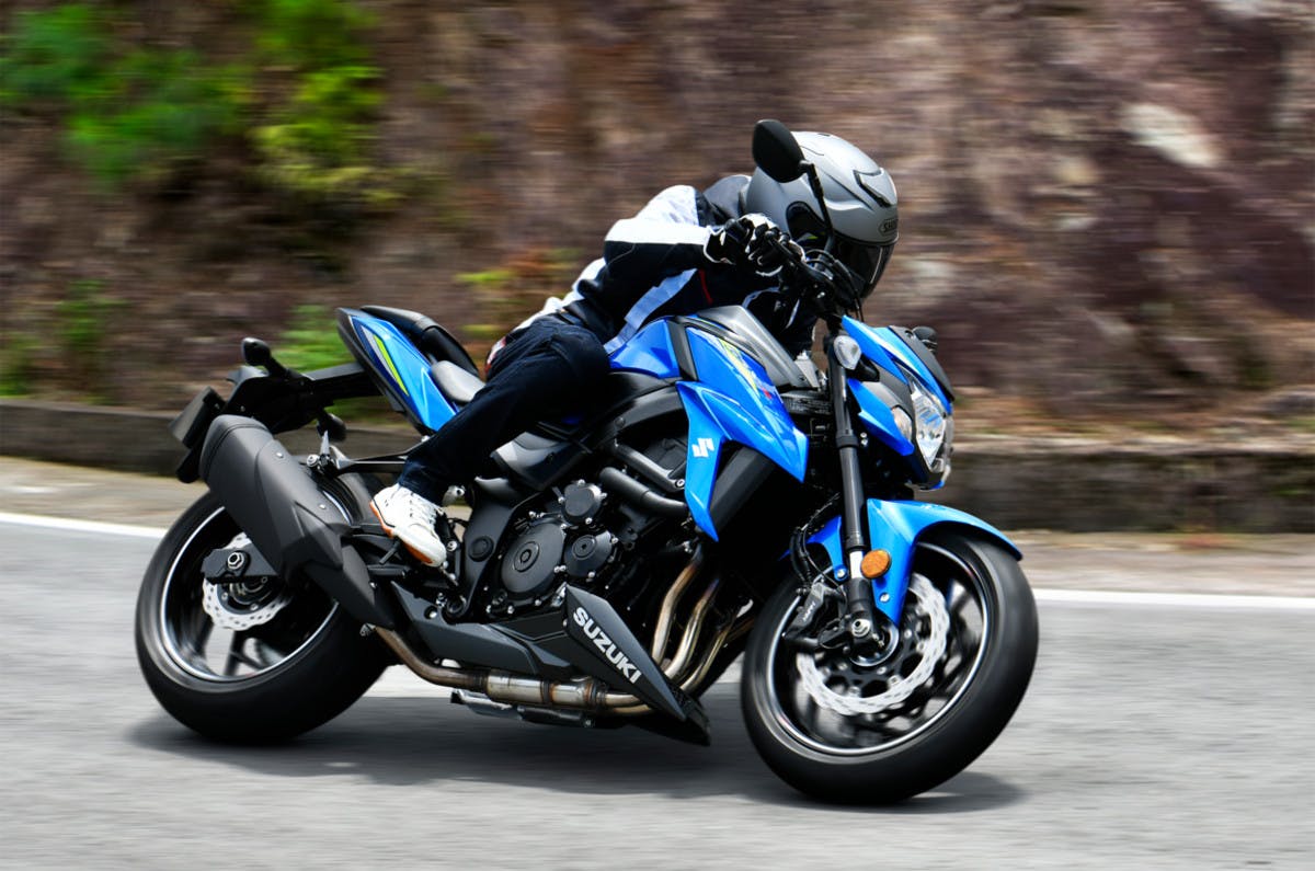 Suzuki GSX-S750 in action on the road