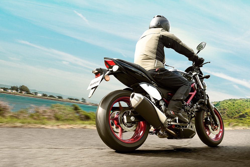 Suzuki SV650 on the road