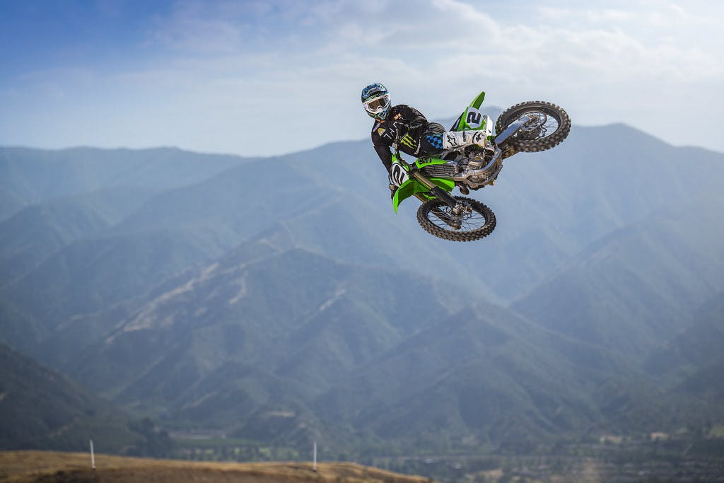 Kawasaki KX450 in Lime Green colour