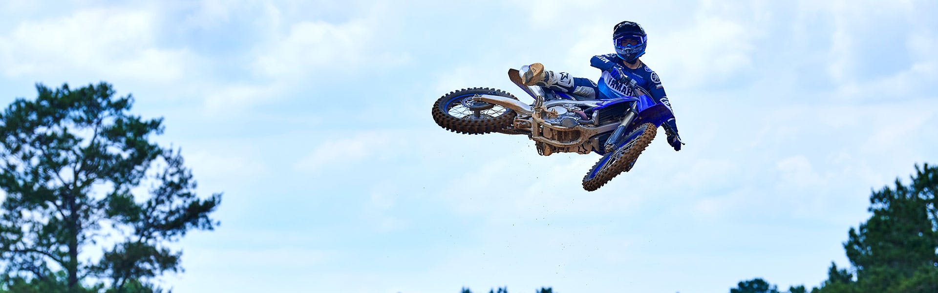Yamaha YZ250F being ridden off-track