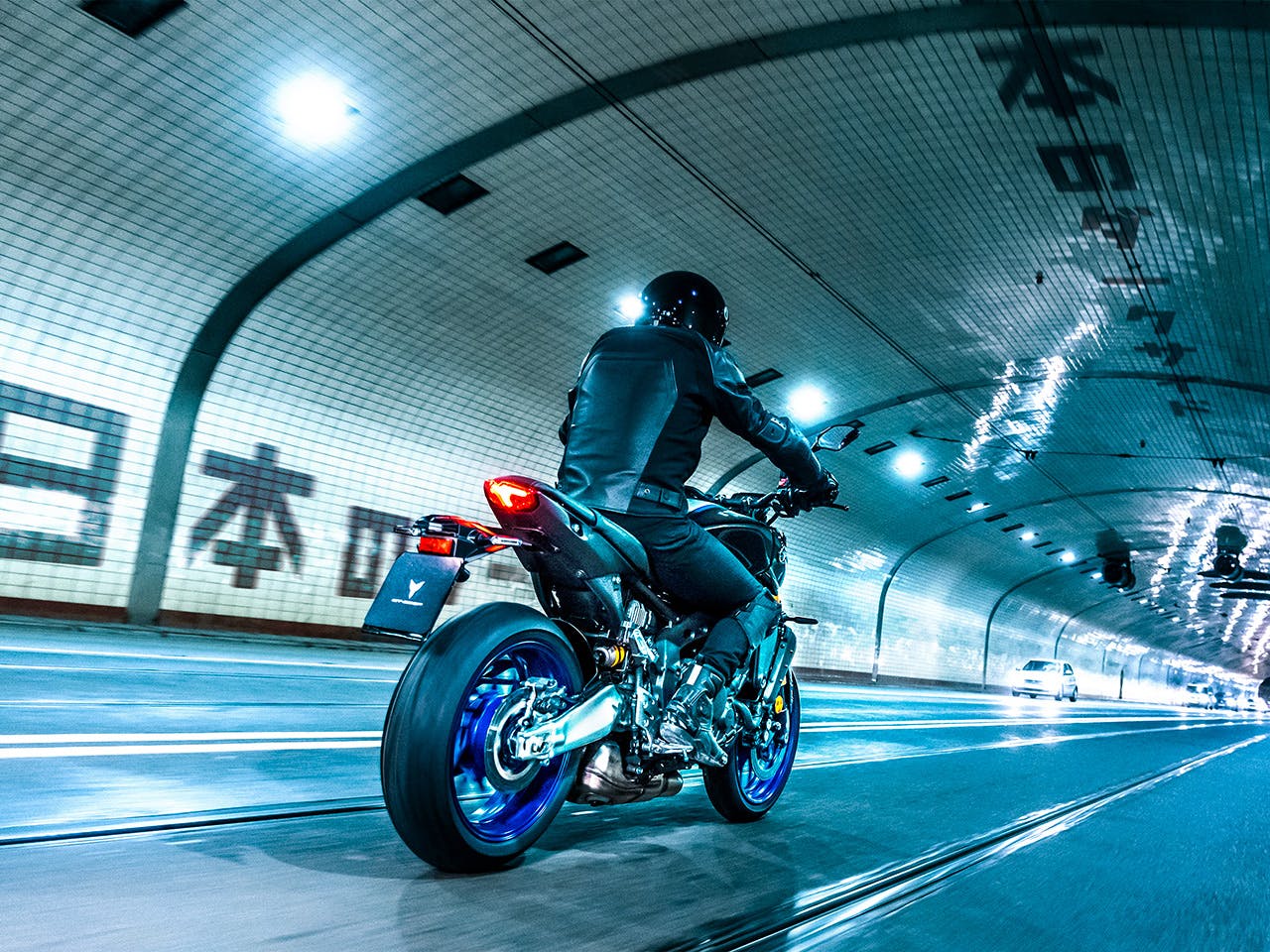 Yamaha MT-09SP on the road