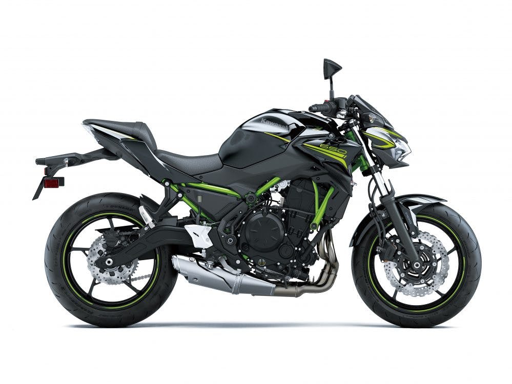 Kawasaki Z650L in Metallic Spark Black colour