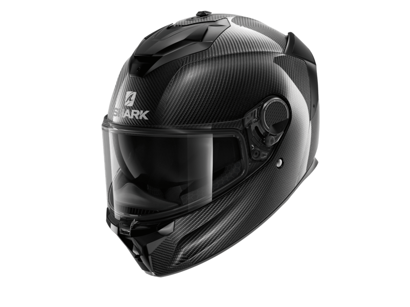 A Carbon Fiber Skin Shark Spartan GT helmet