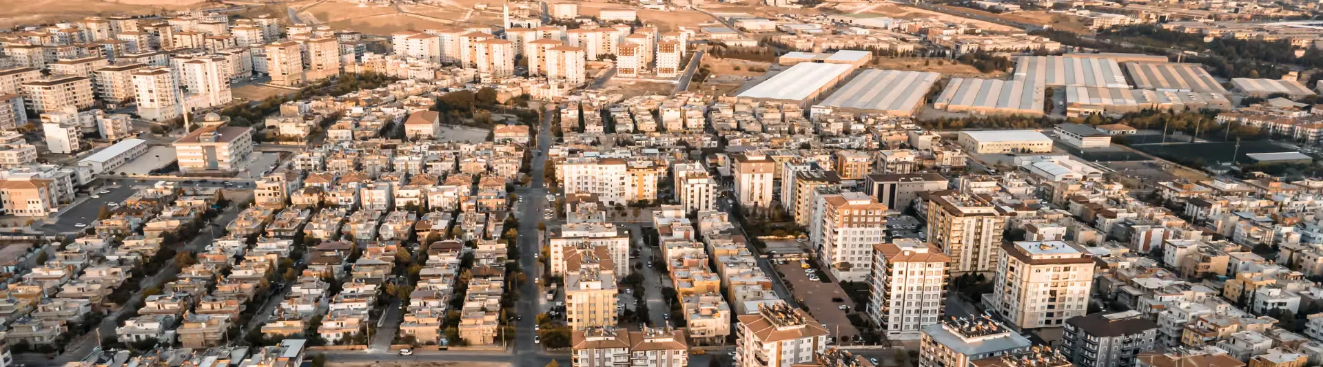 Gaziantep şehir merkezinin genel görünümü, Ankara - Gaziantep otobüs bileti kapak görseli