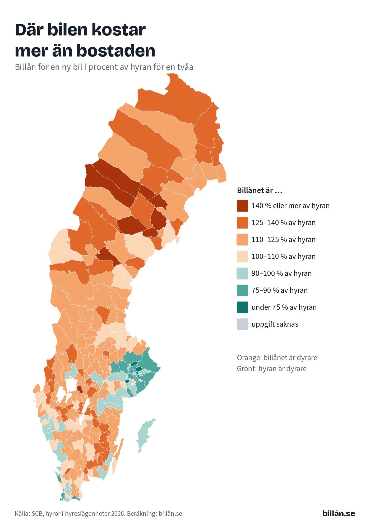 Sverige är delat i två
