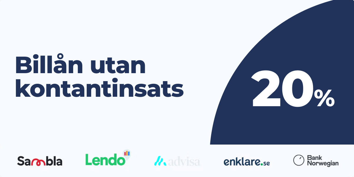Billån utan kontantinsats