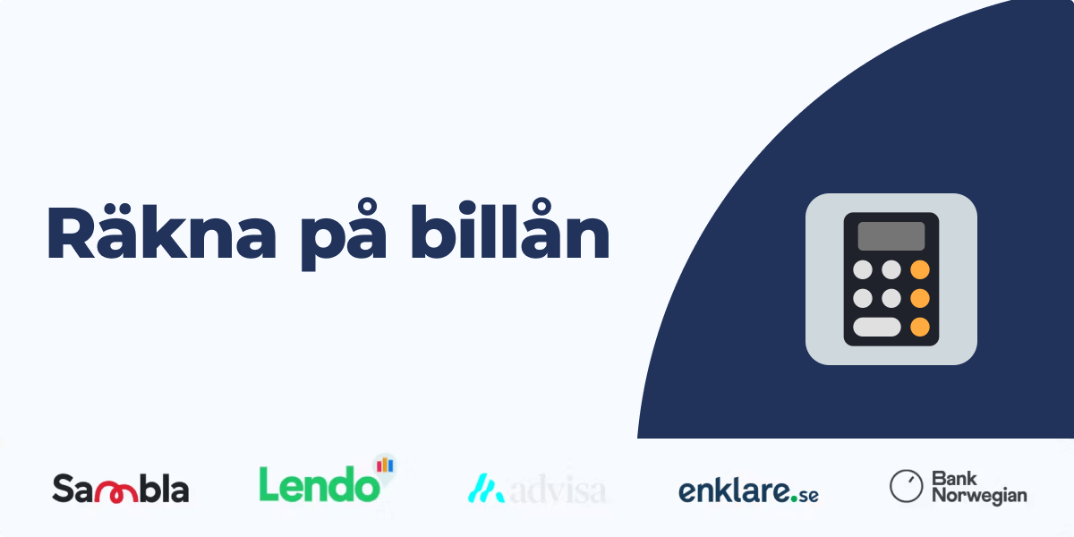 Räkna på billån med kalkylator