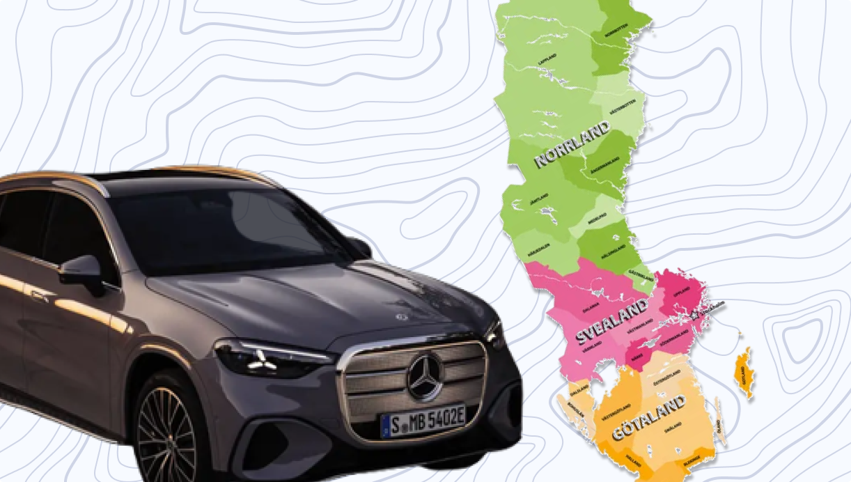Skillnaden mellan bilar som säljs i norra och södra Sverige