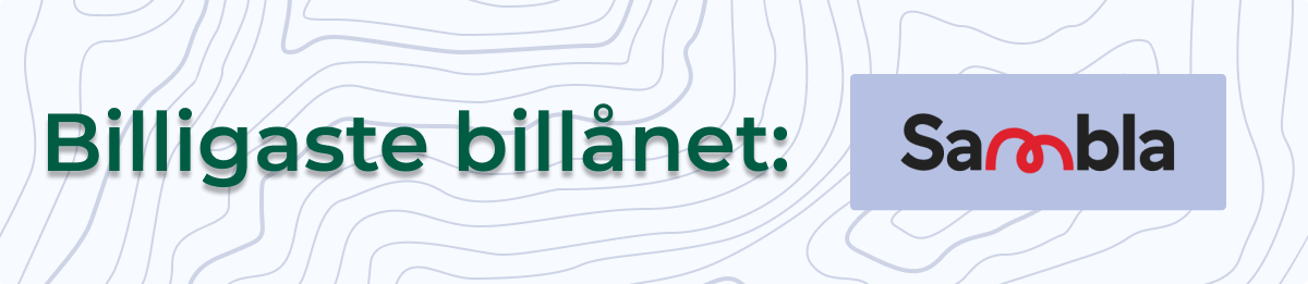 Billigaste billånet just nu (4,50 % ränta)