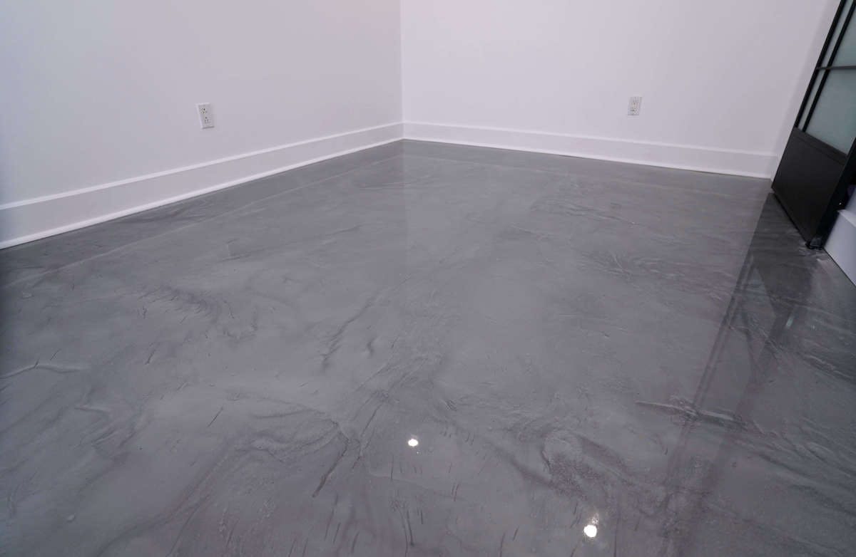 Close up of new epoxy flooring Close up of epoxy flooring