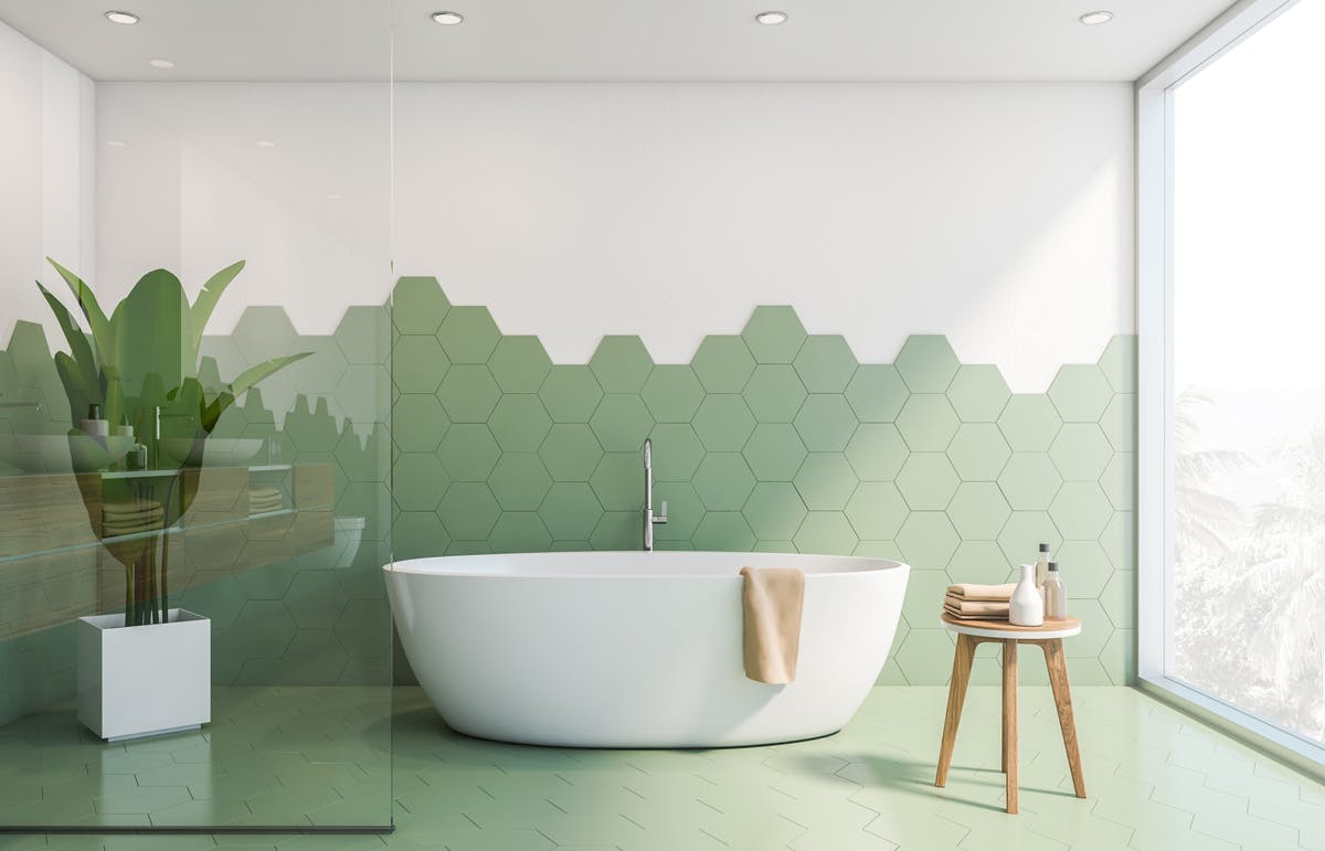 Porcelain as replacement for traditional bathroom tiles Porcelain as replacement for traditional bathroom tiles