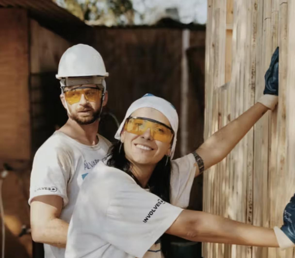 People renovating