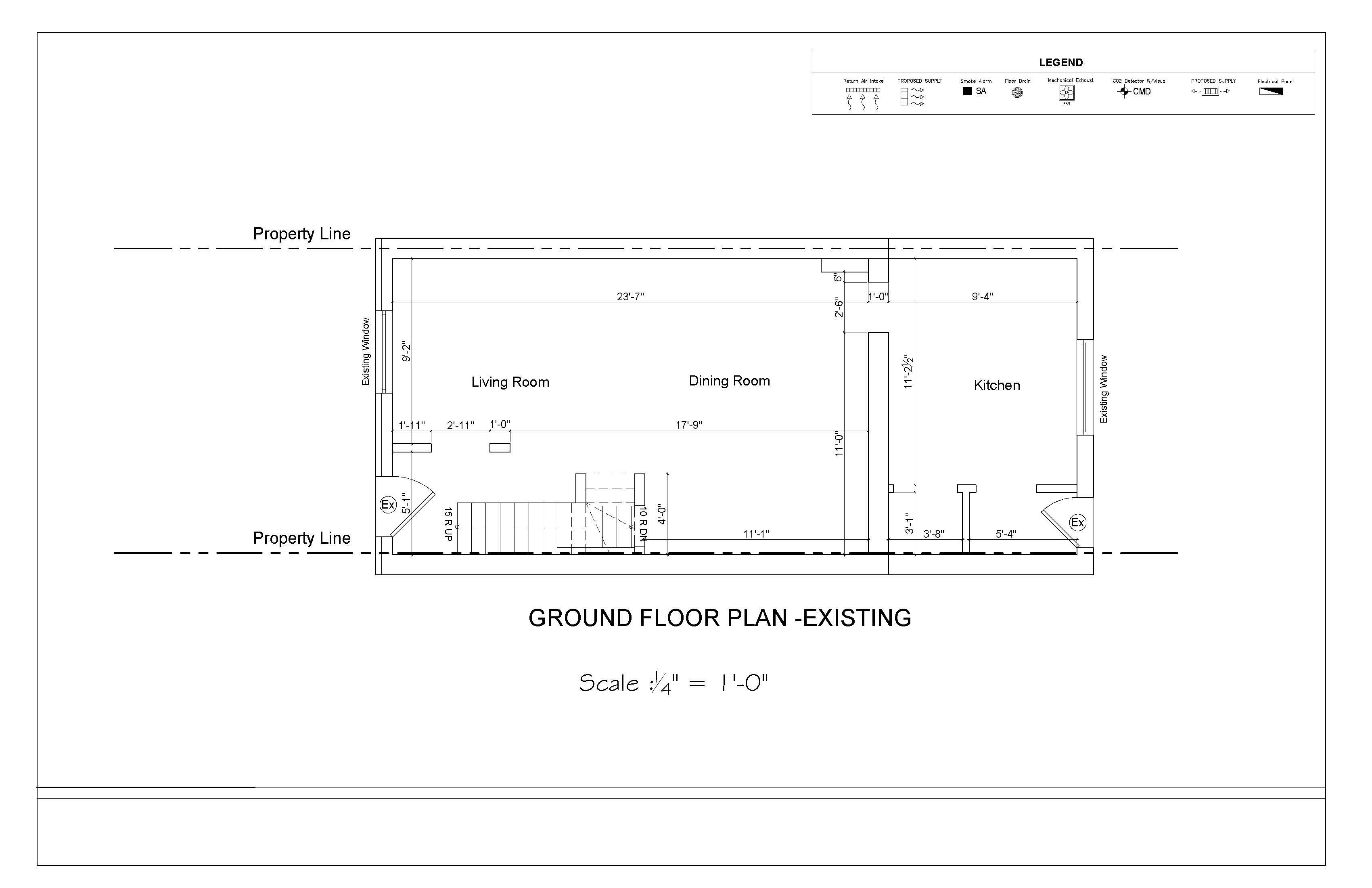 Ground floor plan - Existing