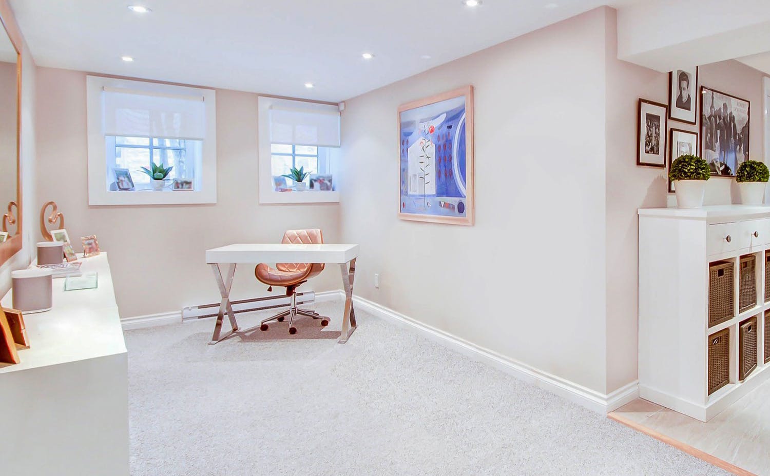 Home office design by Katie Bridgman Home office renovation