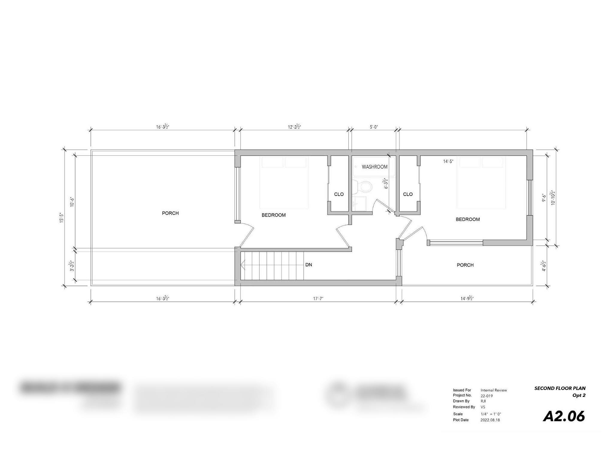 Second floor plan - Option 2