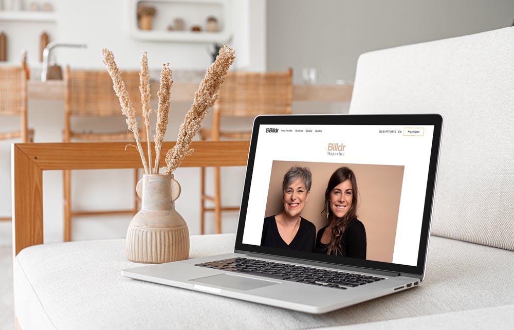 Magazine Billdr a été lancé en mars 2021 Billdr Magazine sur un ordinateur portable