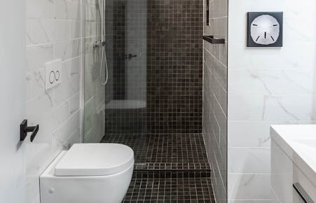 Modernized bathroom renovation - after renovation Modernized bathroom renovation - after renovation