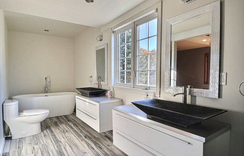 Luxury bathroom design by Sandra Best Decor Luxury bathroom with two vanities