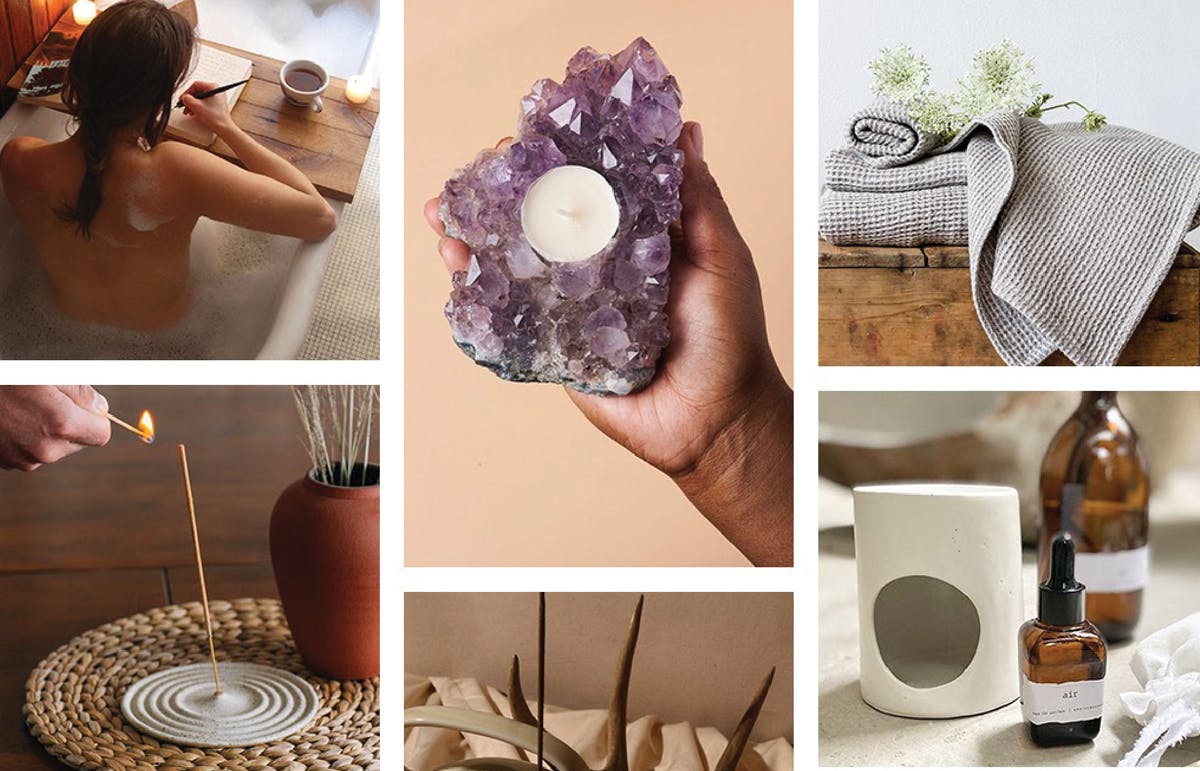 Tendances décoration Etsy: Sanctuaire Cristaux, bougies et infuseurs pour créer un sanctuaire sans stress