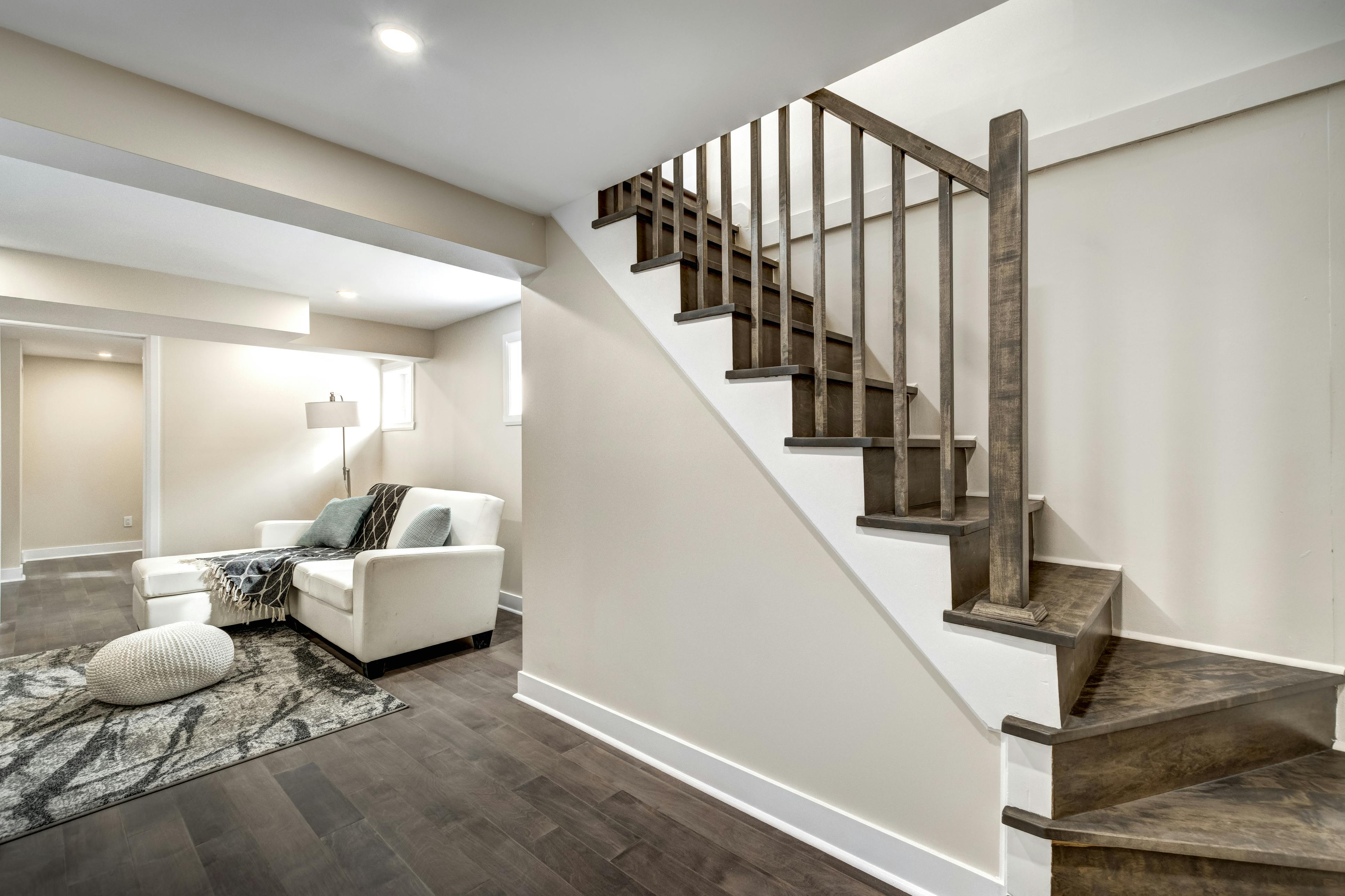 Basement Renovated basement