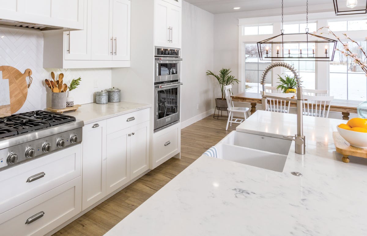 Splurge on marble kitchen countertops Marble kitchen countertops